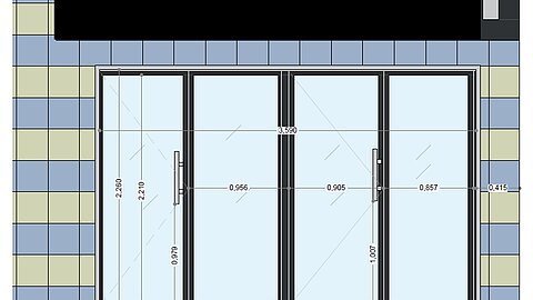 Nouvelle devanture posée