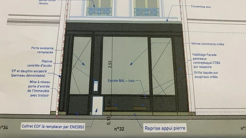Nouvelle devanture - 32 rue Keller 75011